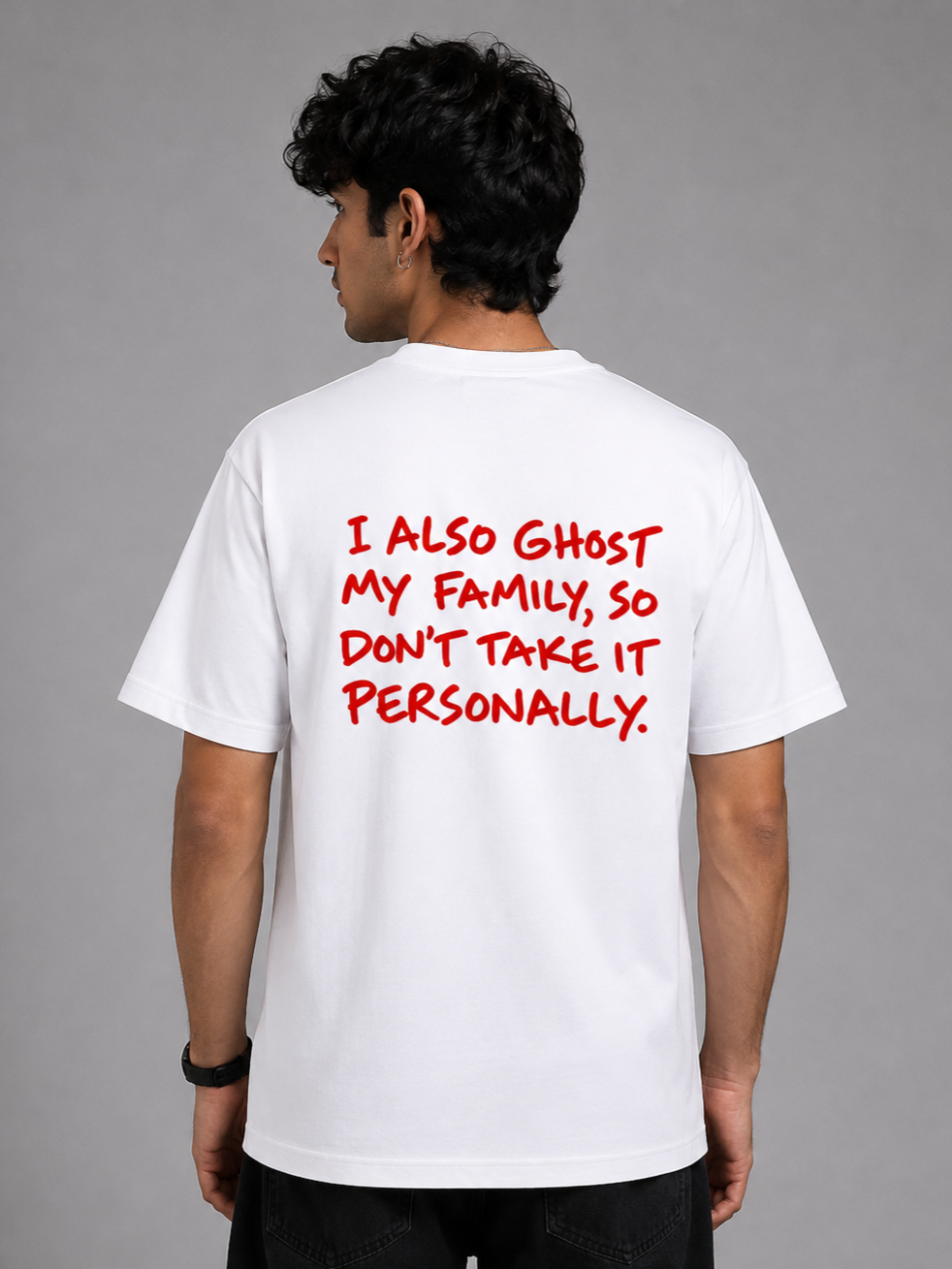 I also ghost my family - Unisex Premium Crew T-Shirt